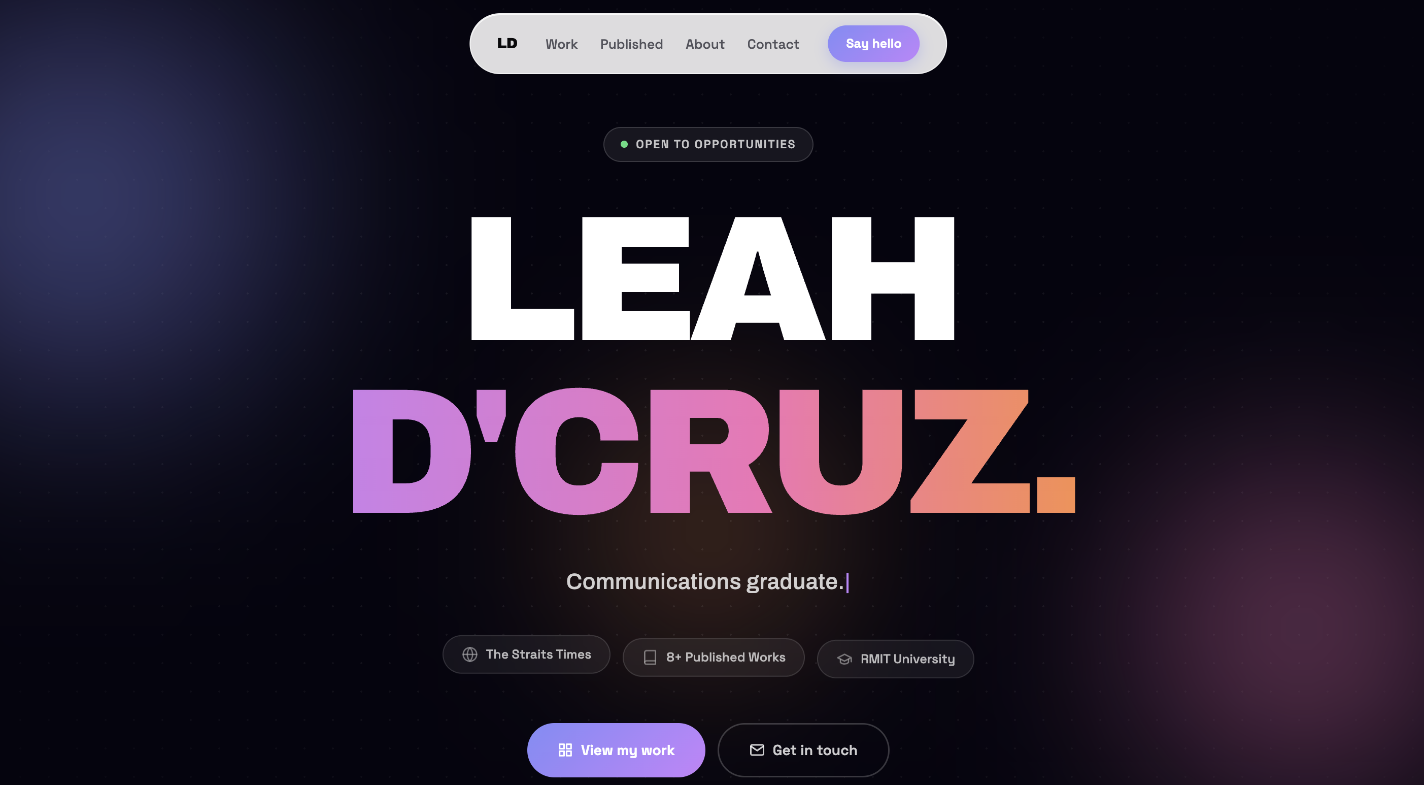 Leah D. Cruz — Journalist Portfolio