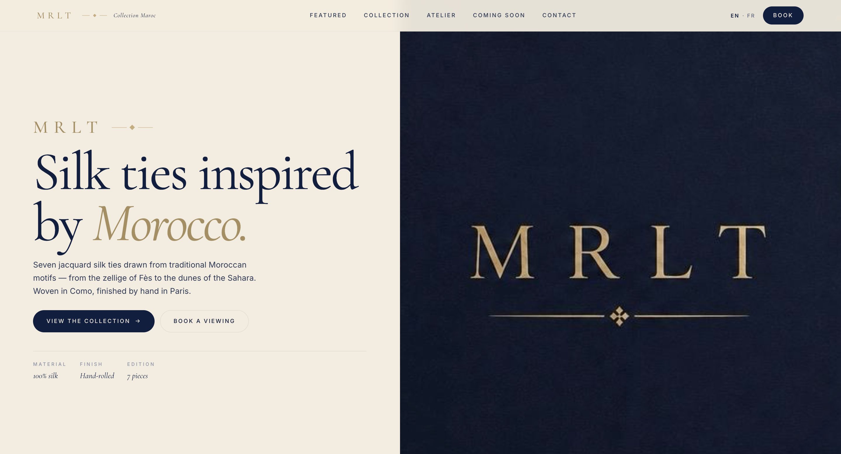 MRLT — Luxury Italian Tie Collection
